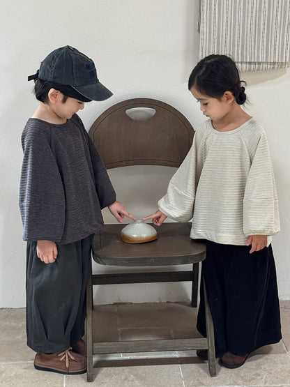 Kids' Striped Raglan Long-Sleeve T-Shirt   【mh0014785】