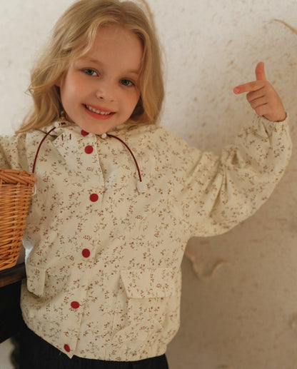 ウィンドブレーカー チェック柄 キッズ フード付き 調整可能【mh0011557】