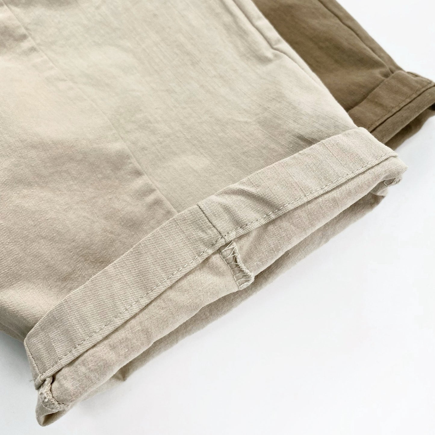 Woven Cotton Elastic Waist Tapered Pants Daily Tapered Pants [mh0012564]