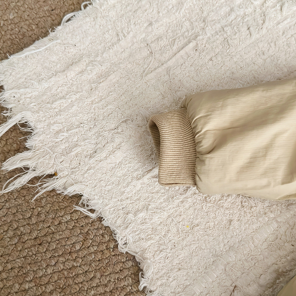 アウタージャンプスーツ 中綿 厚手 フード付 ボア カバーオール【mh0011692】