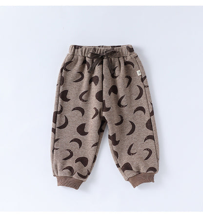 スウェットトップス/パンツ 厚手 クルーネック プリント【mh0011713】