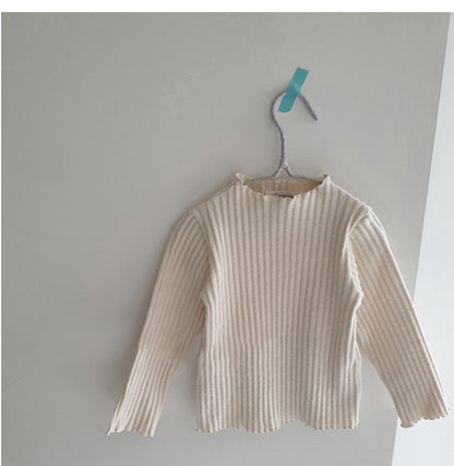 Ribbed Cotton Pajama & Leggings Set Long Sleeve T-shirt Leggings Set [mh0012644]