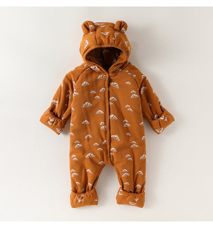 アウタージャンプスーツ 耳付 中綿 厚手 手足カバー付【mh0011701】