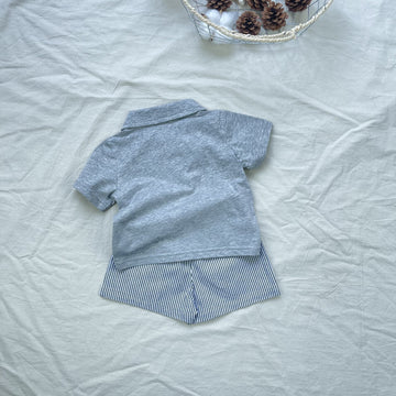 Dachshund Embroidered Short Set ダックス 半袖ポロシャツセット【mh0012906】