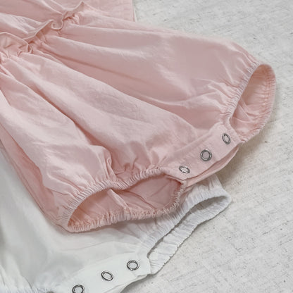 Ruffle Sleeve Summer Romper フリルスリーブ 半袖 ロンパース【mh0012686】