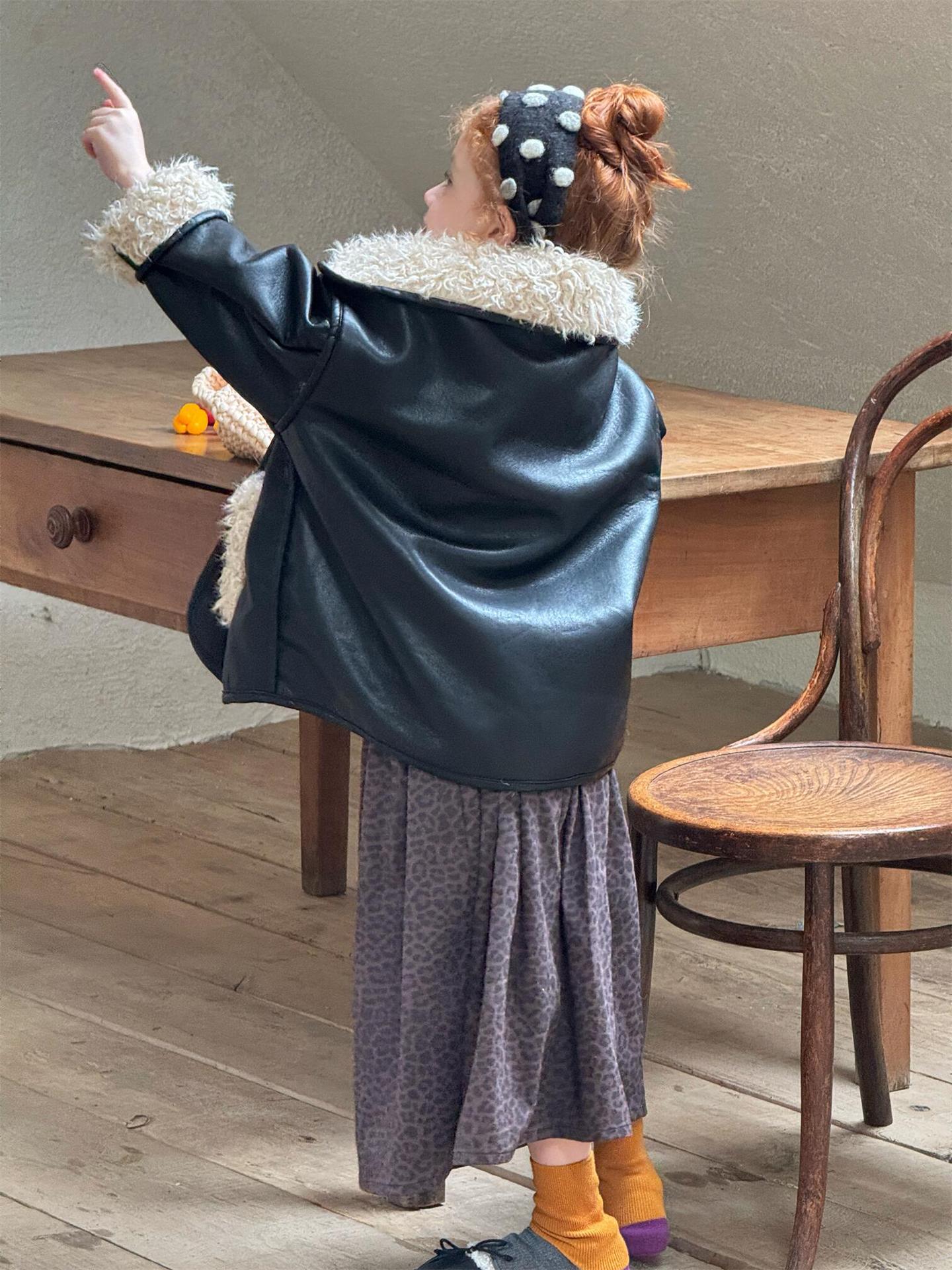 ミドル丈コート ボア切替 レザーライク リバーシブル アウター ジャケット【mh0011731】