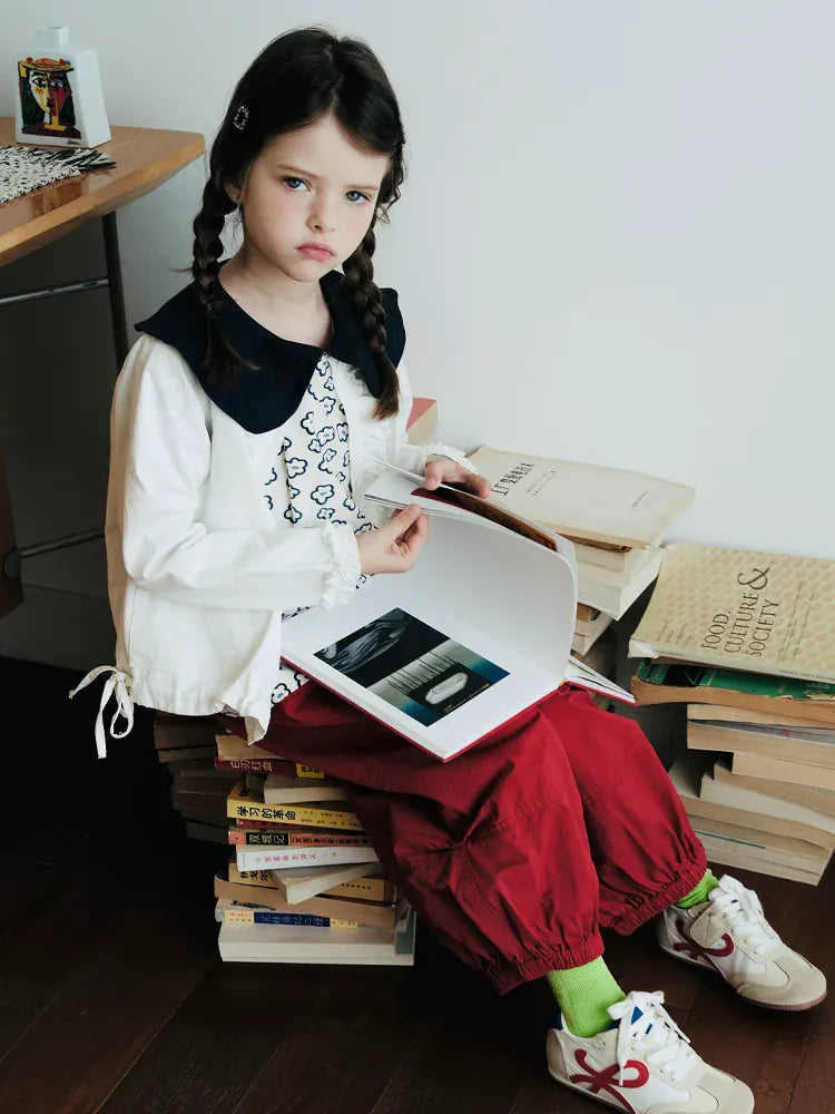 ショートコート・ジャケット・ジャンパー フリルフロントボタンブルゾン長袖オーバーブラウス【mh0009978】