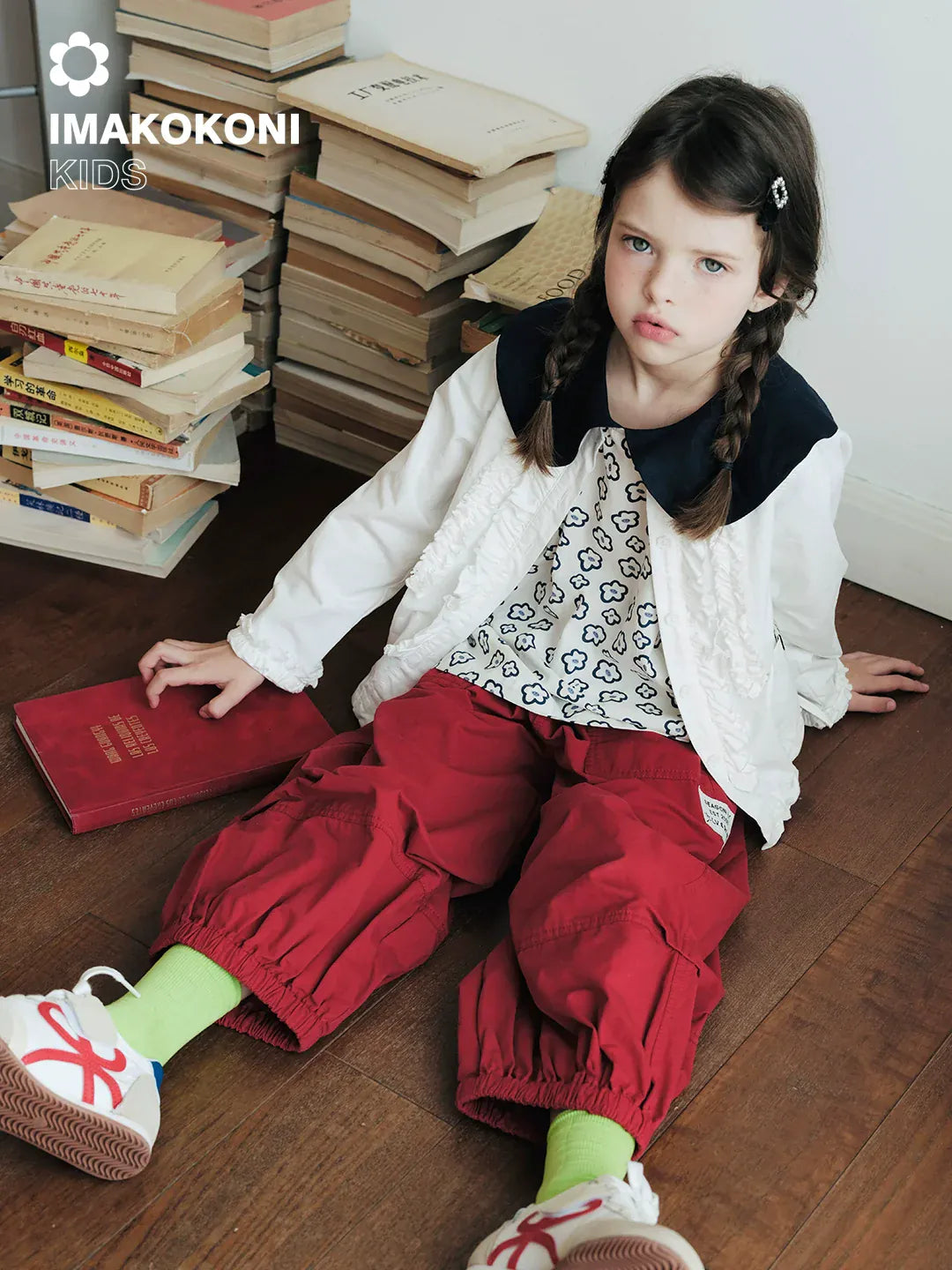 ショートコート・ジャケット・ジャンパー フリルフロントボタンブルゾン長袖オーバーブラウス【mh0009978】