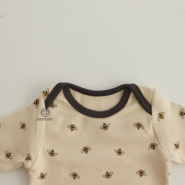 Insect Pattern Setup 長袖Tシャツ ＆ ロングパンツ【mh0000346】 BBAMMA ロンパースセットアップ