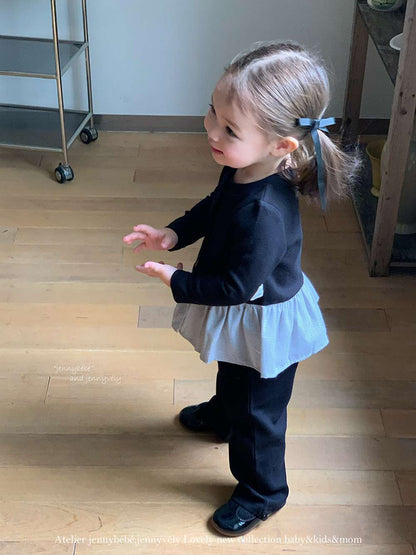 長袖セットアップ 長袖セットアップ ニットカーディガン ペプラム ギンガムチェック ワイドパンツ 2点セット【mh0011531】