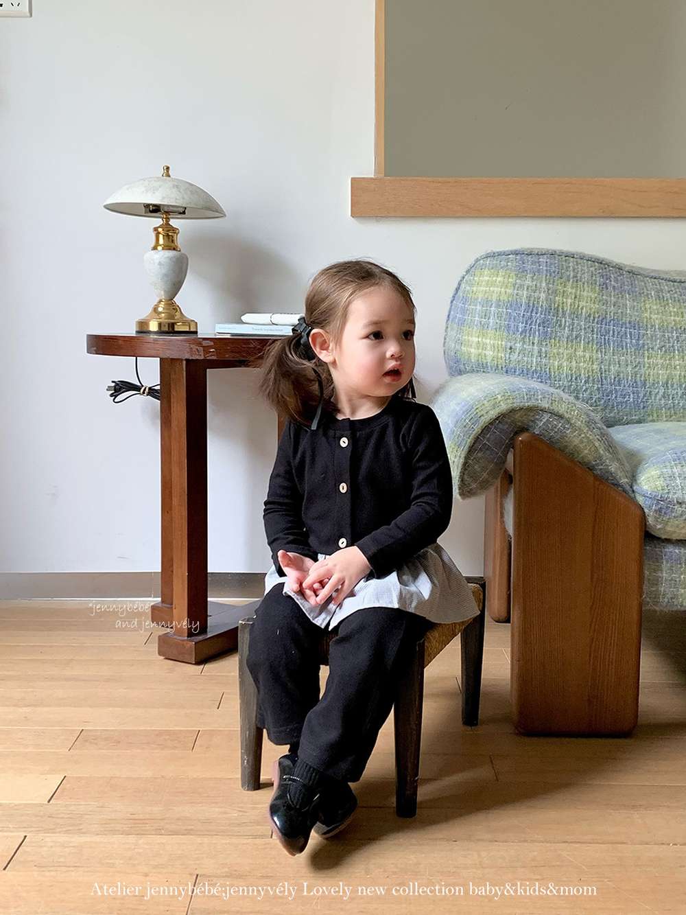 長袖セットアップ 長袖セットアップ ニットカーディガン ペプラム ギンガムチェック ワイドパンツ 2点セット【mh0011531】