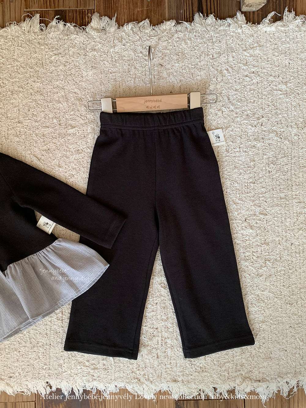 長袖セットアップ 長袖セットアップ ニットカーディガン ペプラム ギンガムチェック ワイドパンツ 2点セット【mh0011531】