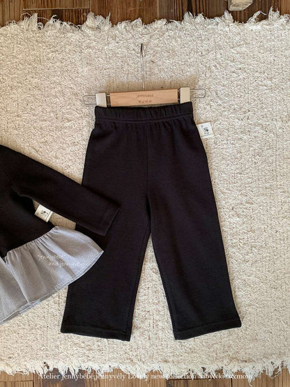 長袖セットアップ 長袖セットアップ ニットカーディガン ペプラム ギンガムチェック ワイドパンツ 2点セット【mh0011531】