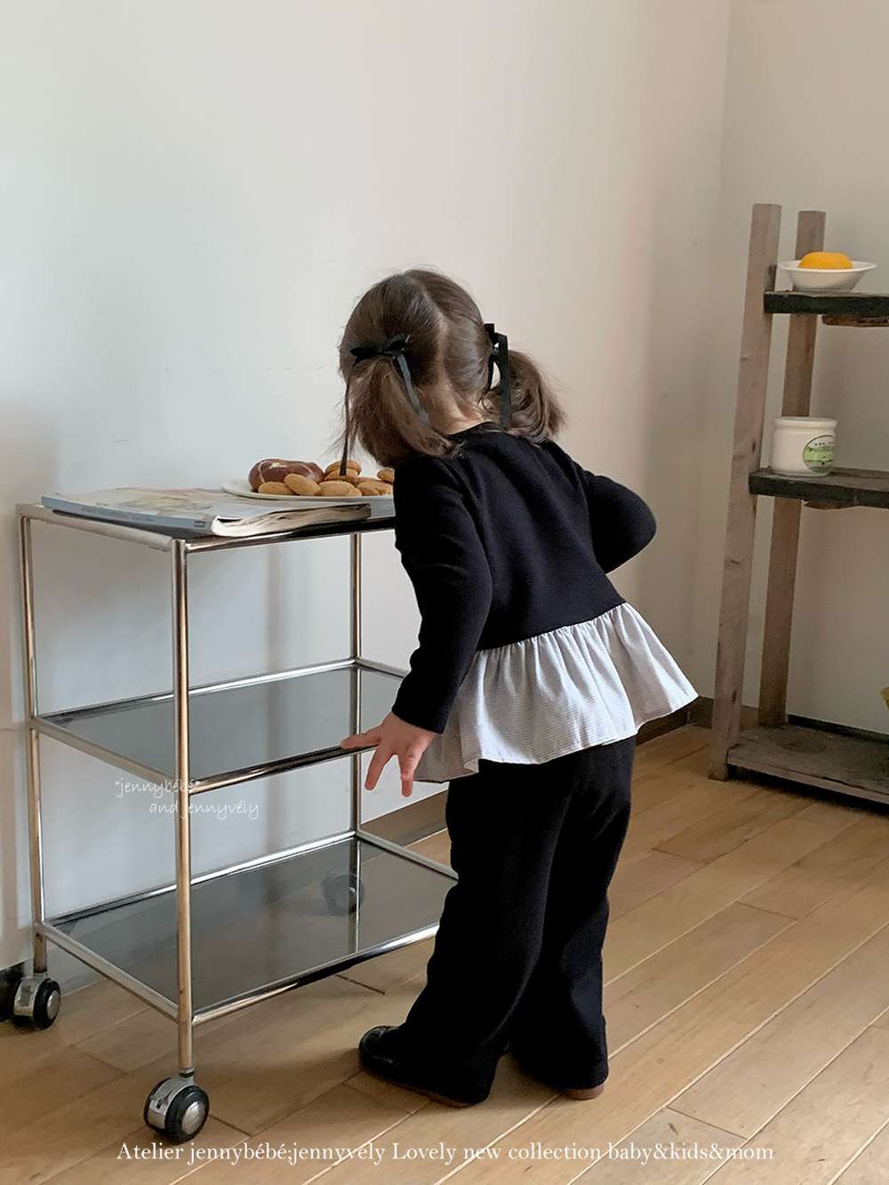 長袖セットアップ 長袖セットアップ ニットカーディガン ペプラム ギンガムチェック ワイドパンツ 2点セット【mh0011531】