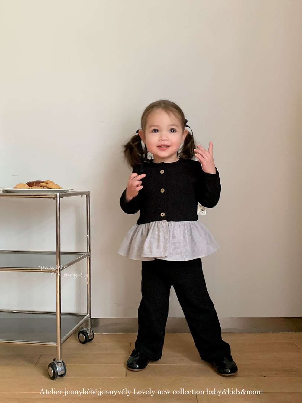 長袖セットアップ 長袖セットアップ ニットカーディガン ペプラム ギンガムチェック ワイドパンツ 2点セット【mh0011531】