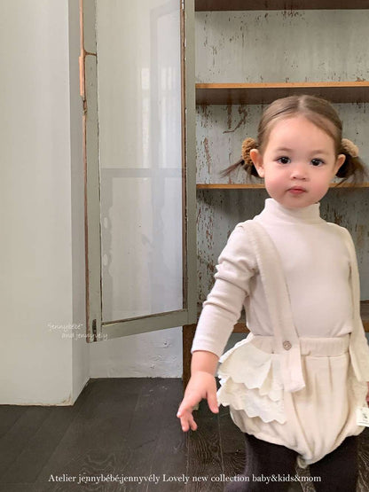 長袖セットアップ 長袖セットアップ フリース素材 丸襟ブラウス フリルかぼちゃパンツ 2点セット 防寒【mh0011532】