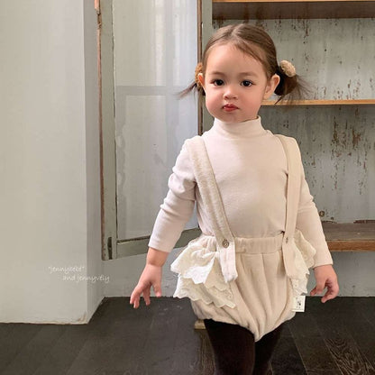 長袖セットアップ 長袖セットアップ フリース素材 丸襟ブラウス フリルかぼちゃパンツ 2点セット 防寒【mh0011532】