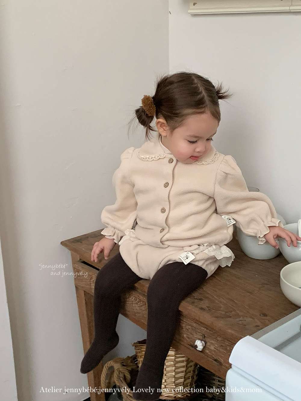 長袖セットアップ 長袖セットアップ フリース素材 丸襟ブラウス フリルかぼちゃパンツ 2点セット 防寒【mh0011532】