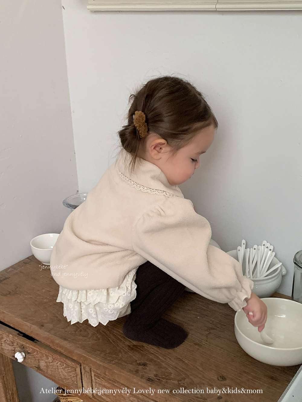 長袖セットアップ 長袖セットアップ フリース素材 丸襟ブラウス フリルかぼちゃパンツ 2点セット 防寒【mh0011532】