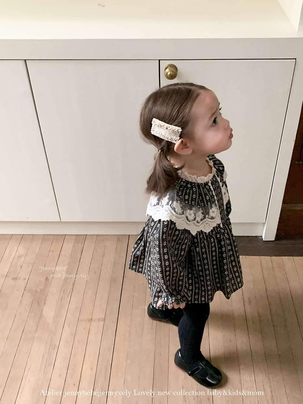 長袖ロンパース 長袖ロンパース スカート付き レースデザイン ベビーファッション【mh0011528】