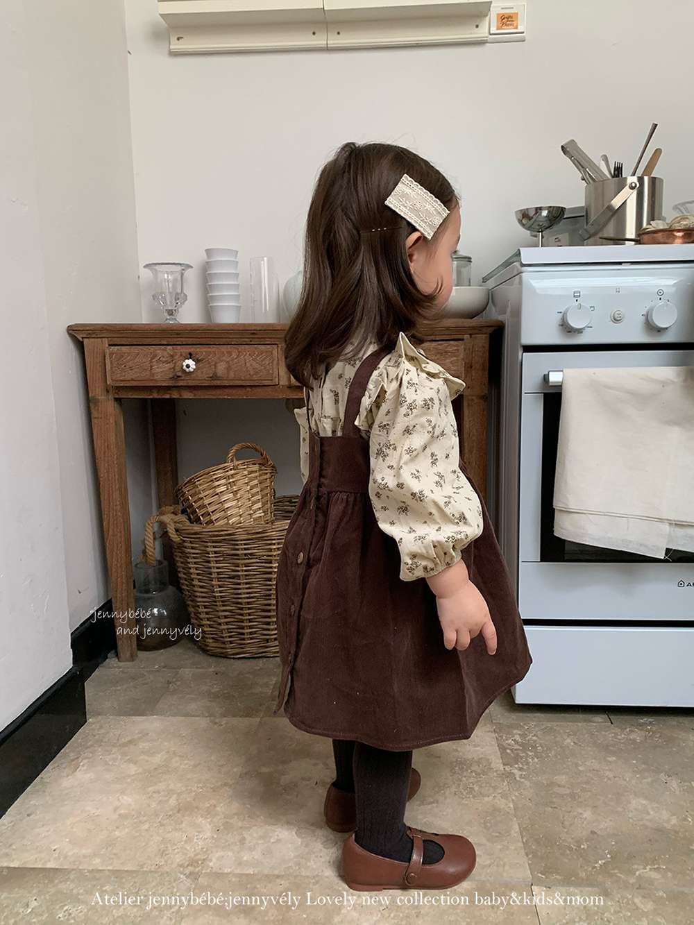 長袖セットアップ ボアベスト/長袖ブラウス/ノースリーブワンピース セットアップ 別売 コーデュロイ 小花柄【mh0011534】