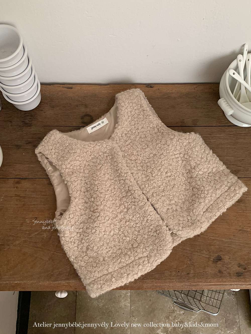 長袖セットアップ ボアベスト/長袖ブラウス/ノースリーブワンピース セットアップ 別売 コーデュロイ 小花柄【mh0011534】