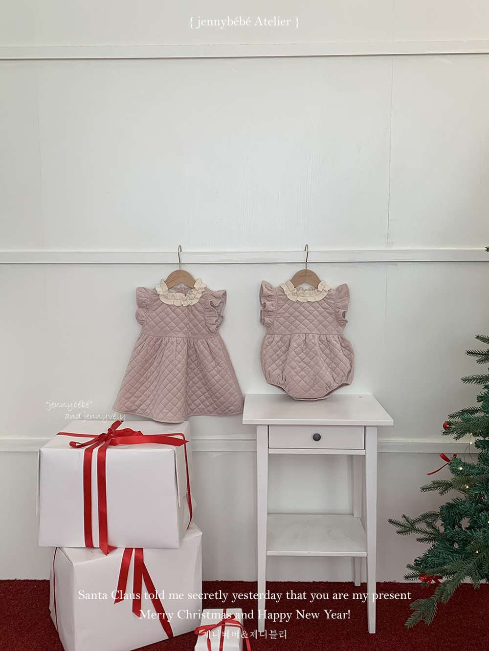 ノースリーブロンパース ノースリーブワンピース/ロンパース キルティング フリル袖 ジャンパースカート ボディスーツ【mh0011544】