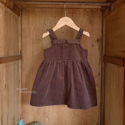 長袖セットアップ Sundress / 73CM ボアベスト/長袖ブラウス/ノースリーブワンピース セットアップ 別売 コーデュロイ 小花柄【mh0011534】