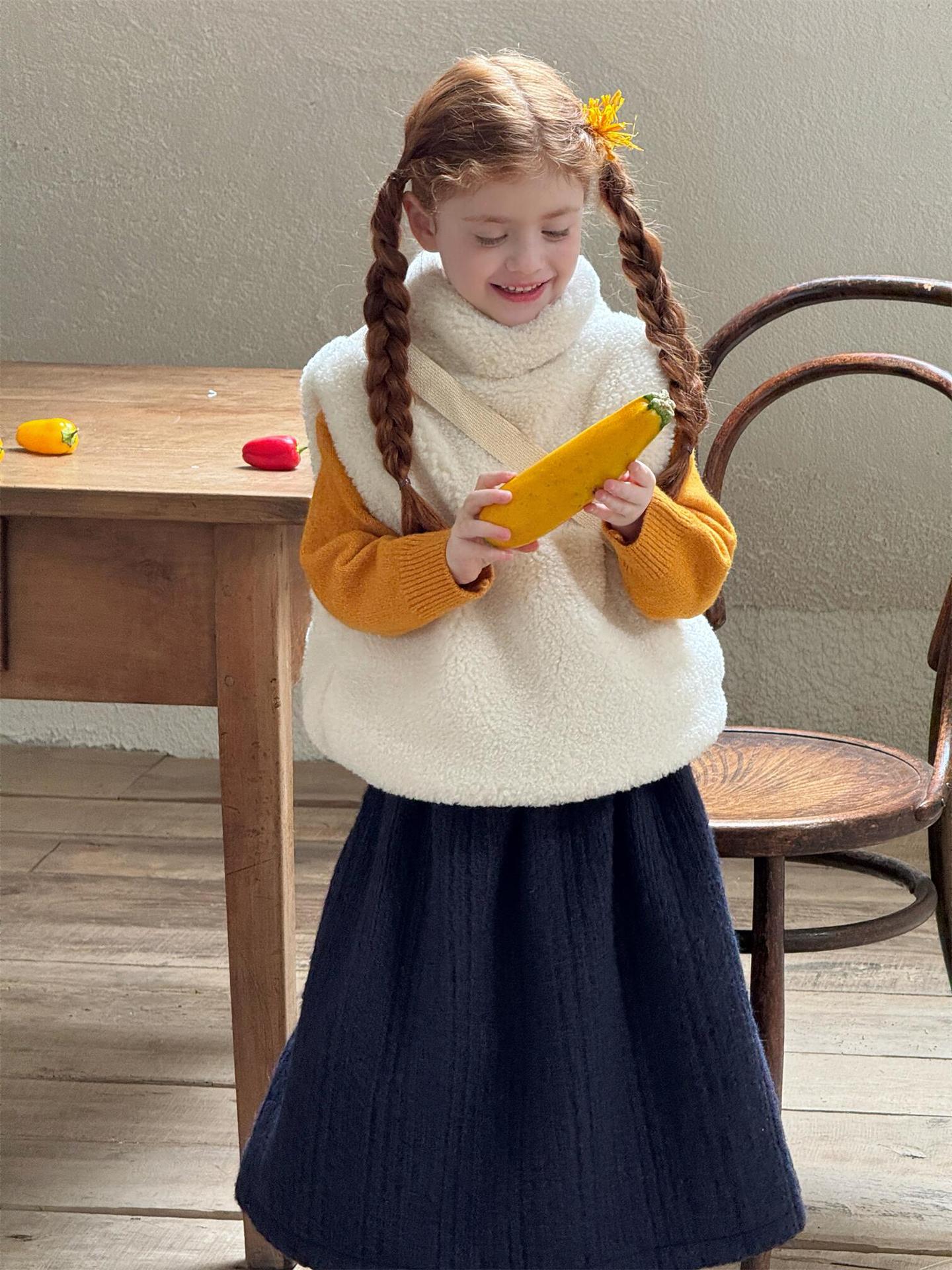 スカート ミモレ丈スカート ウールタッチ 無地 Aライン 大人可愛い カジュアル【mh0011733】