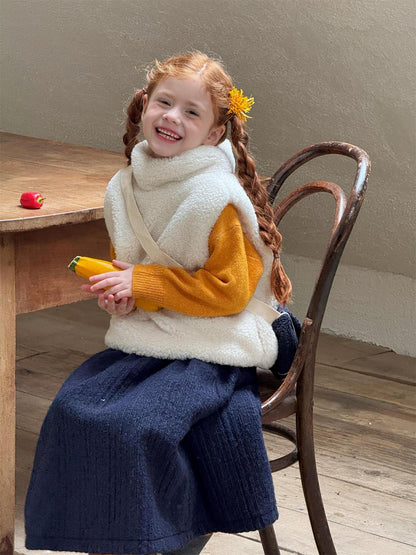 スカート ミモレ丈スカート ウールタッチ 無地 Aライン 大人可愛い カジュアル【mh0011733】