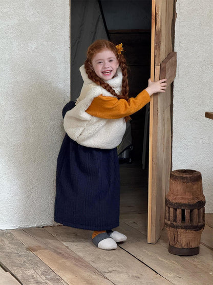 スカート ミモレ丈スカート ウールタッチ 無地 Aライン 大人可愛い カジュアル【mh0011733】