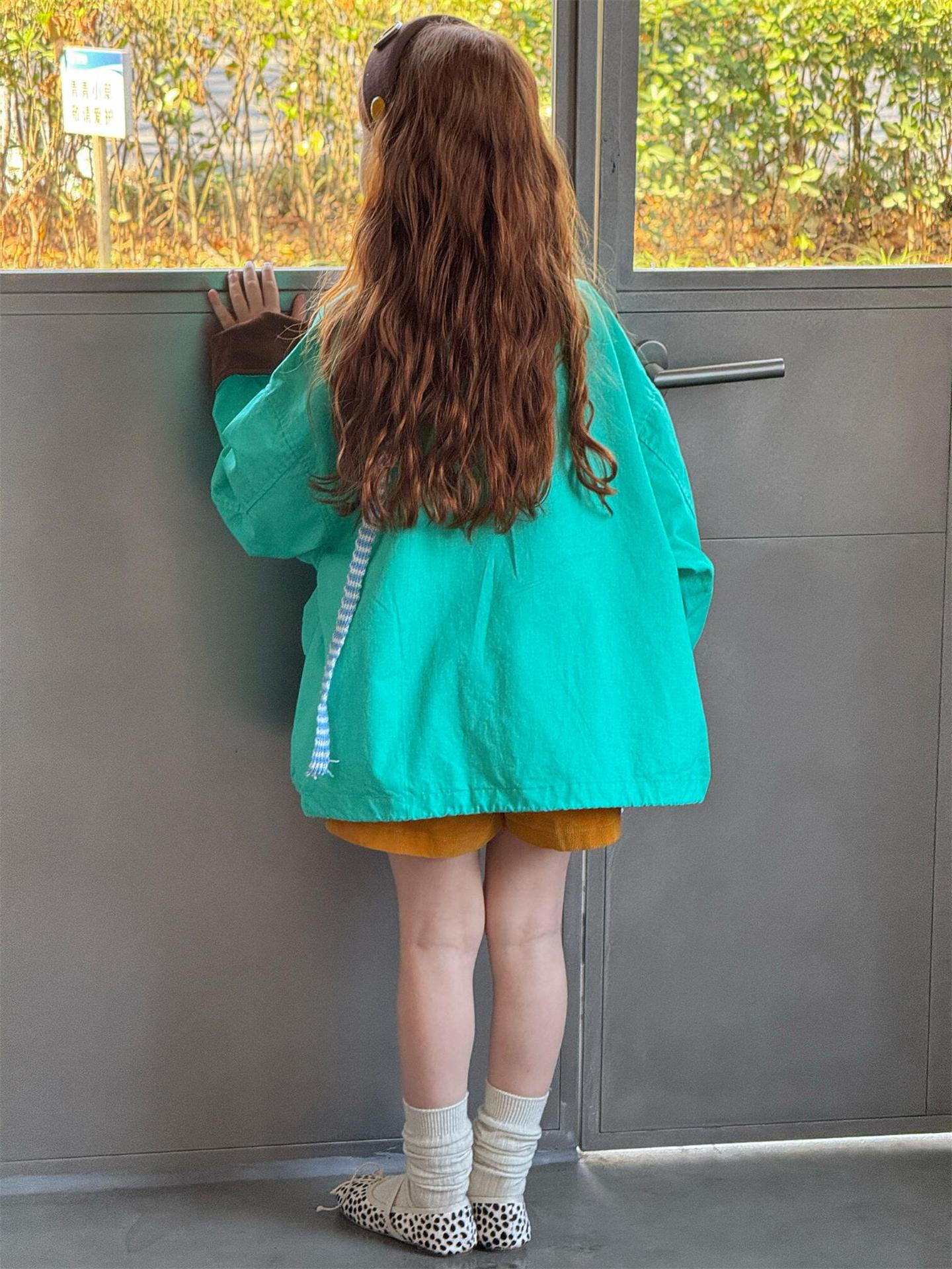 ショートコート・ジャケット・ジャンパー Contrast Color Lapel Casual Jacket バイカラー ラペル カジュアルジャケット【mh0012211】