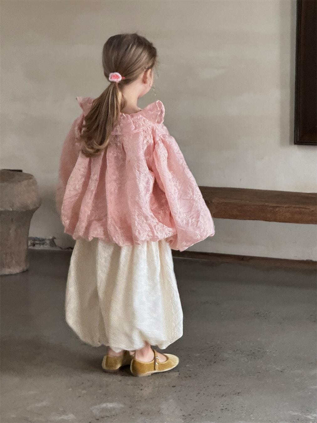 ロングパンツ・スウェットパンツ キッズパンツ レース刺繍ロングルーズバルーンパンツ【mh0009147】