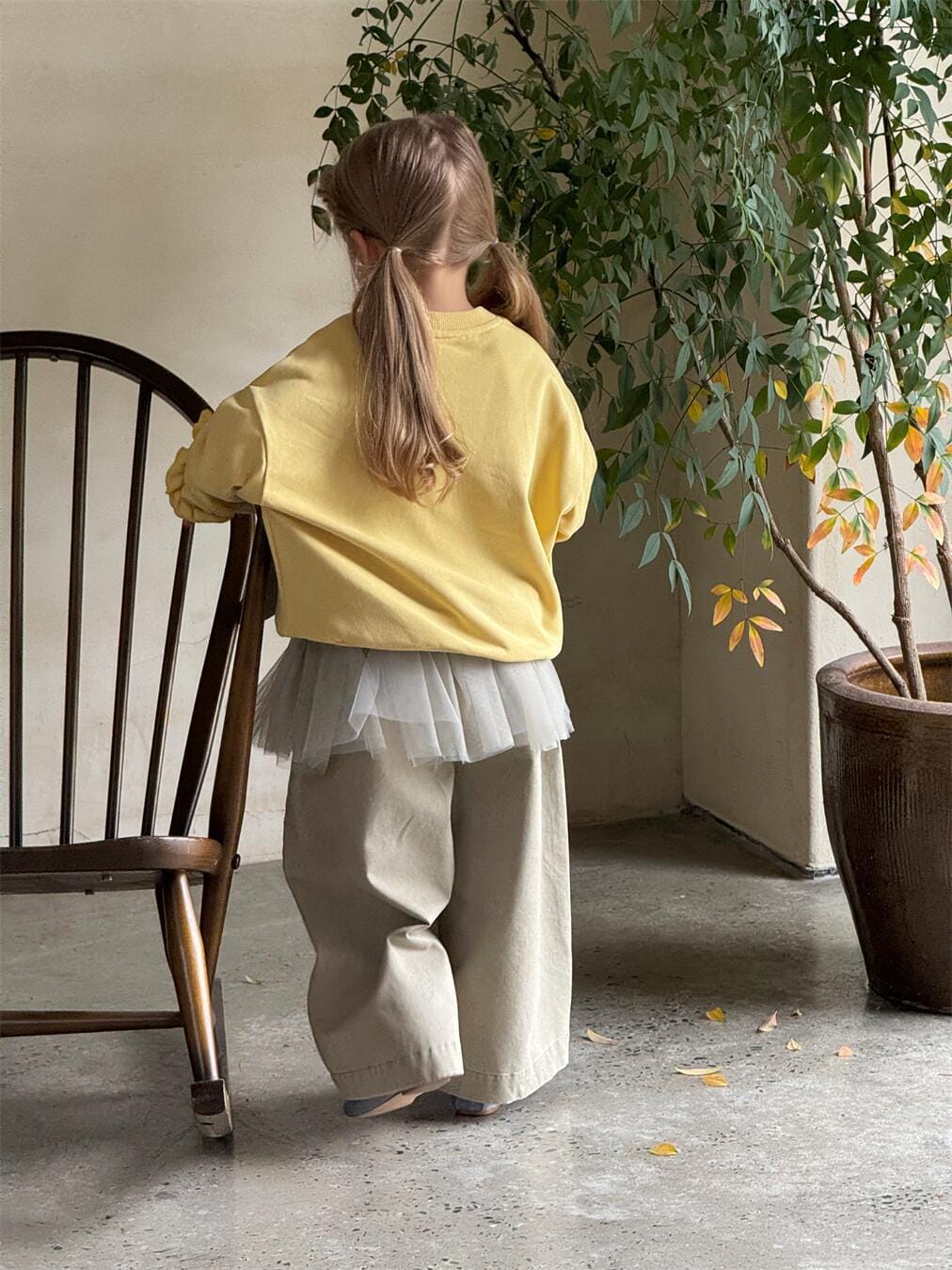 トレーナー・フーディ キッズトップス フリル長袖スウェットシャツ【mh0009151】