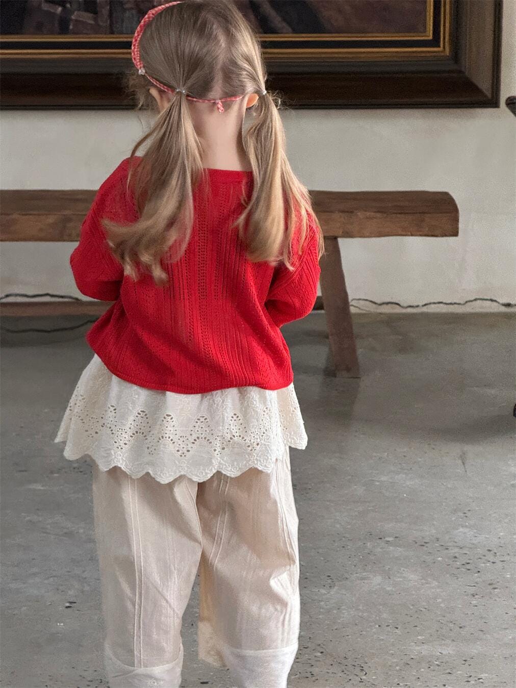 カーディガン・パーカー キッズカーディガン レースニットボレロカーディガン【mh0009152】