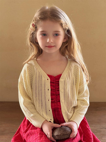 カーディガン・パーカー キッズカーディガン レースニットボレロカーディガン【mh0009152】