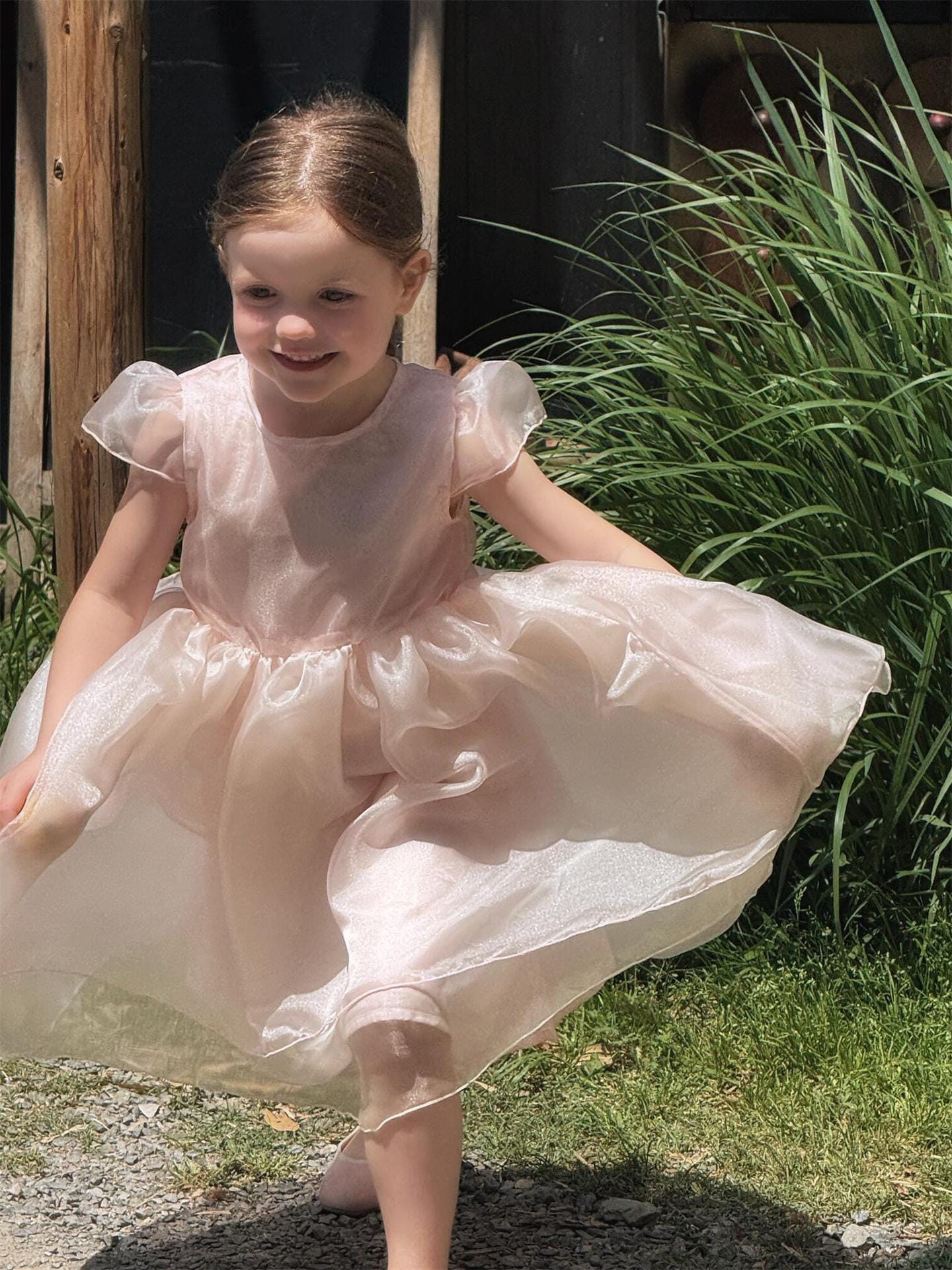 半袖ワンピース メッシュスカート半袖パーティドレスワンピース【mh0009860】