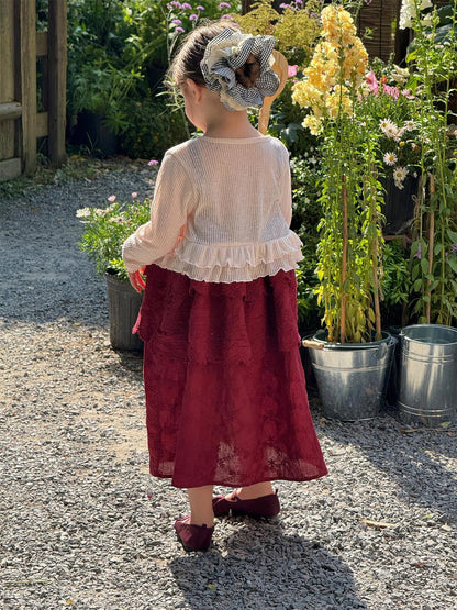 カーディガン・パーカー 裾フリルサマーニットボレロカーディガン【mh0009863】