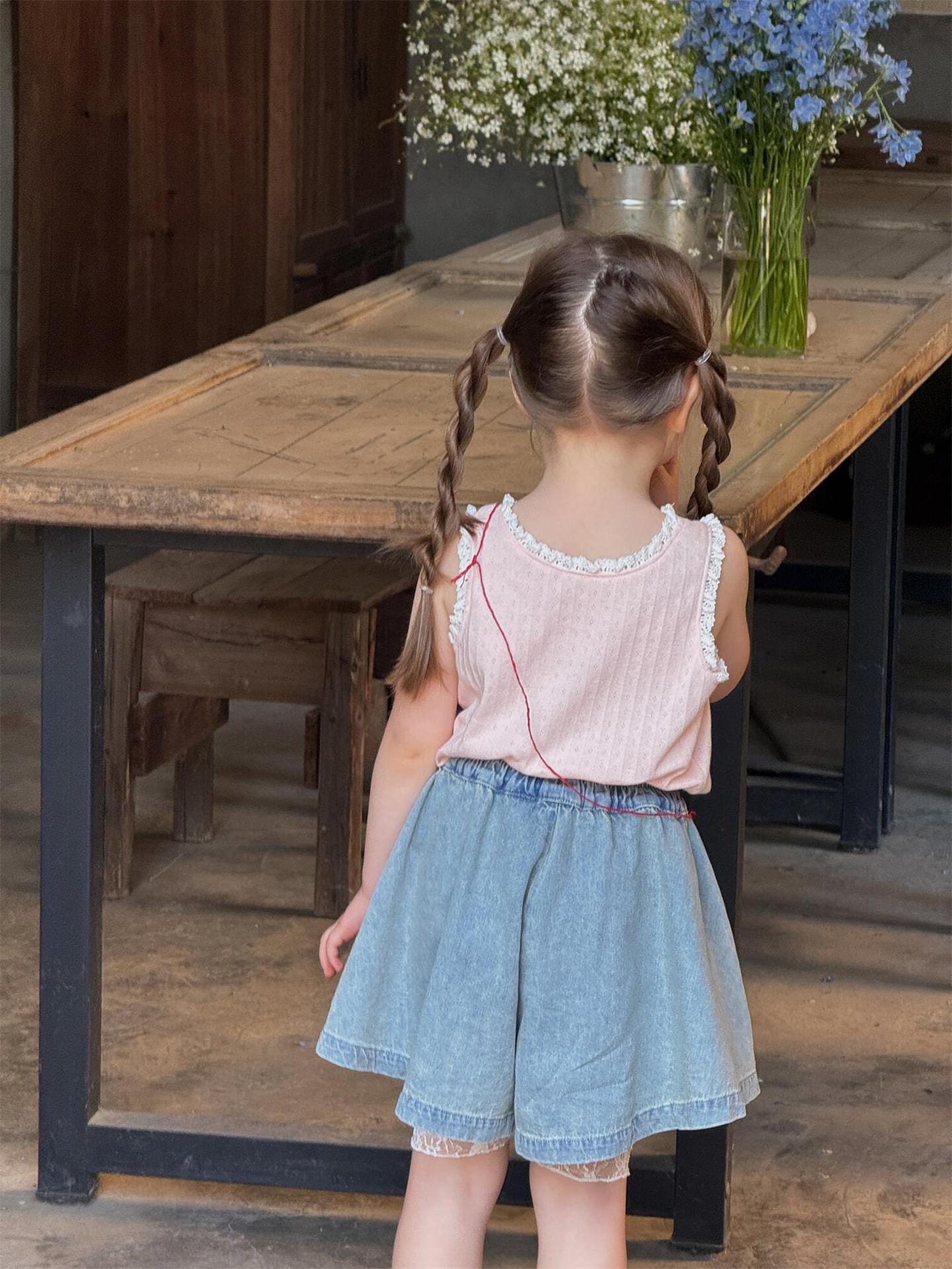 タンクトップ・キャミソール・ノースリーブトップス レースフリルプリントタンクトップ【mh0009868】