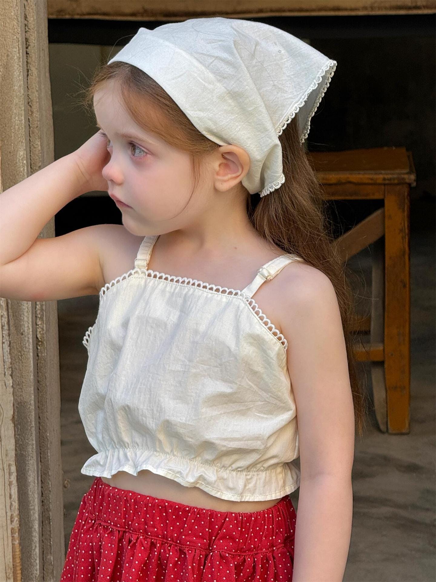 タンクトップ・キャミソール・ノースリーブトップス レースフリルクロップキャミソールトップス【mh0009879】