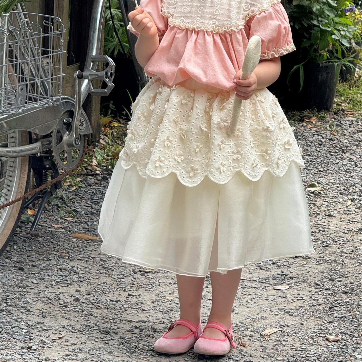 スカート レースメッシュプリンセススカート【mh0009882】