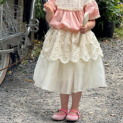 スカート レースメッシュプリンセススカート【mh0009882】