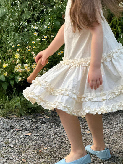 ノースリーブワンピース フリルノースリーブガーリーワンピース【mh0009884】