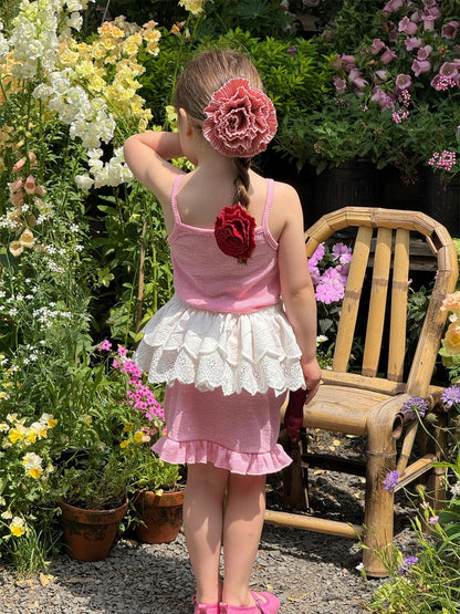 スカート ダブルレースエプロンスカート【mh0009888】