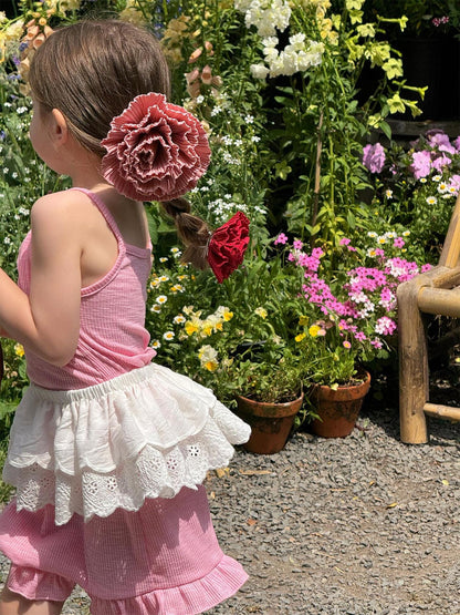 スカート ダブルレースエプロンスカート【mh0009888】