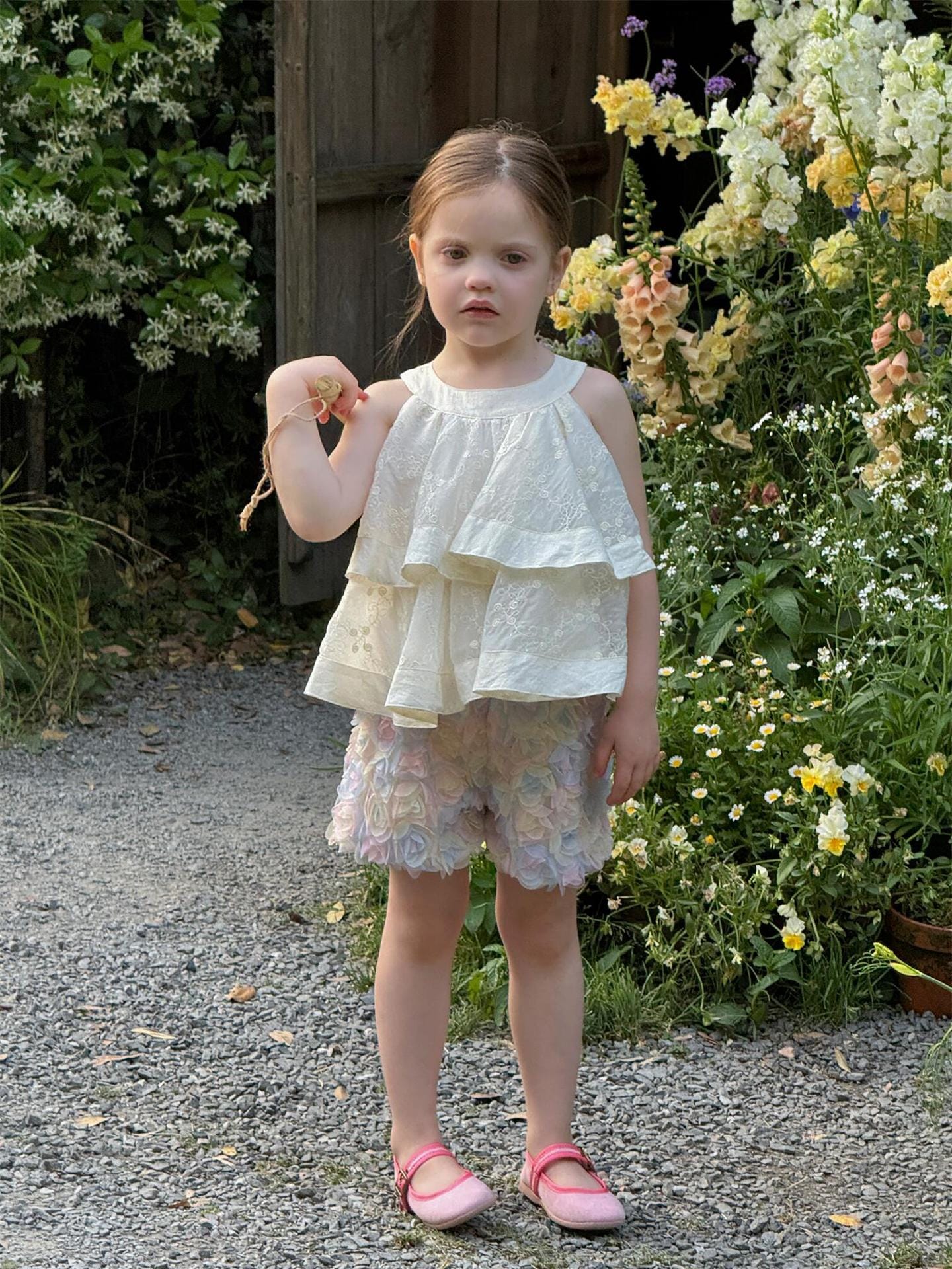 タンクトップ・キャミソール・ノースリーブトップス ノースリーブフリルレースホルターネックブラウス【mh0009892】