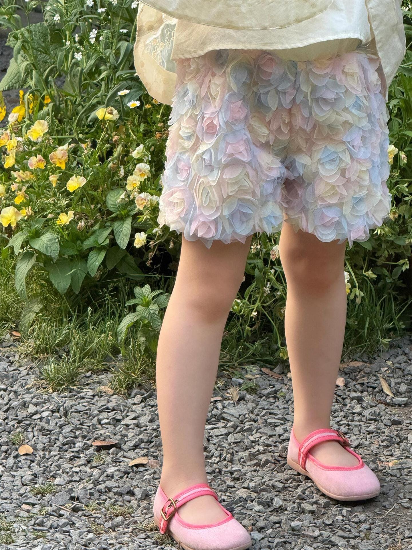 ハーフパンツ・ショートパンツ レインボーローズメッシュショートパンツ【mh0009893】