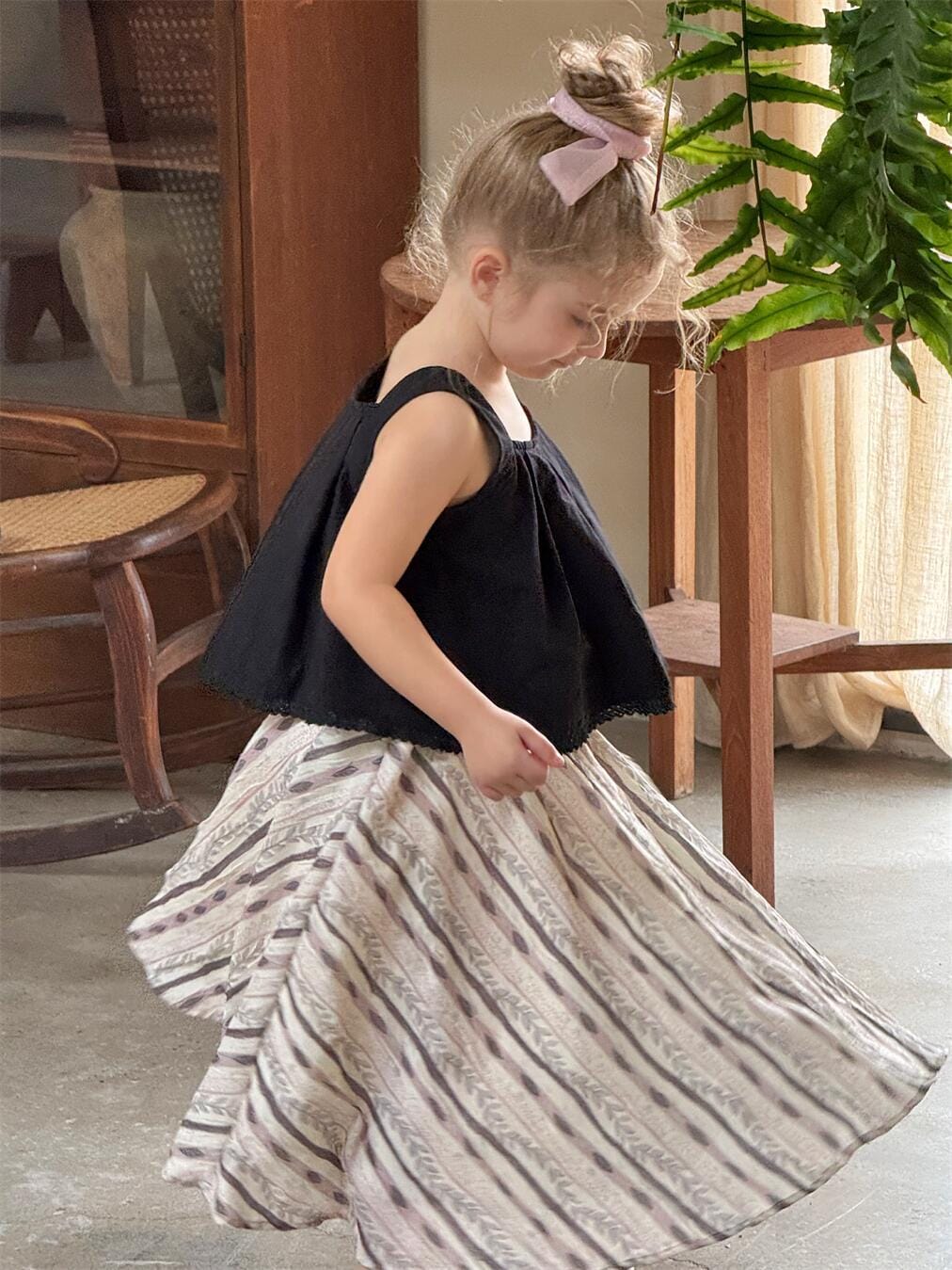 タンクトップ・キャミソール・ノースリーブトップス 裾レースタックノースリーブブラウス【mh0010234】