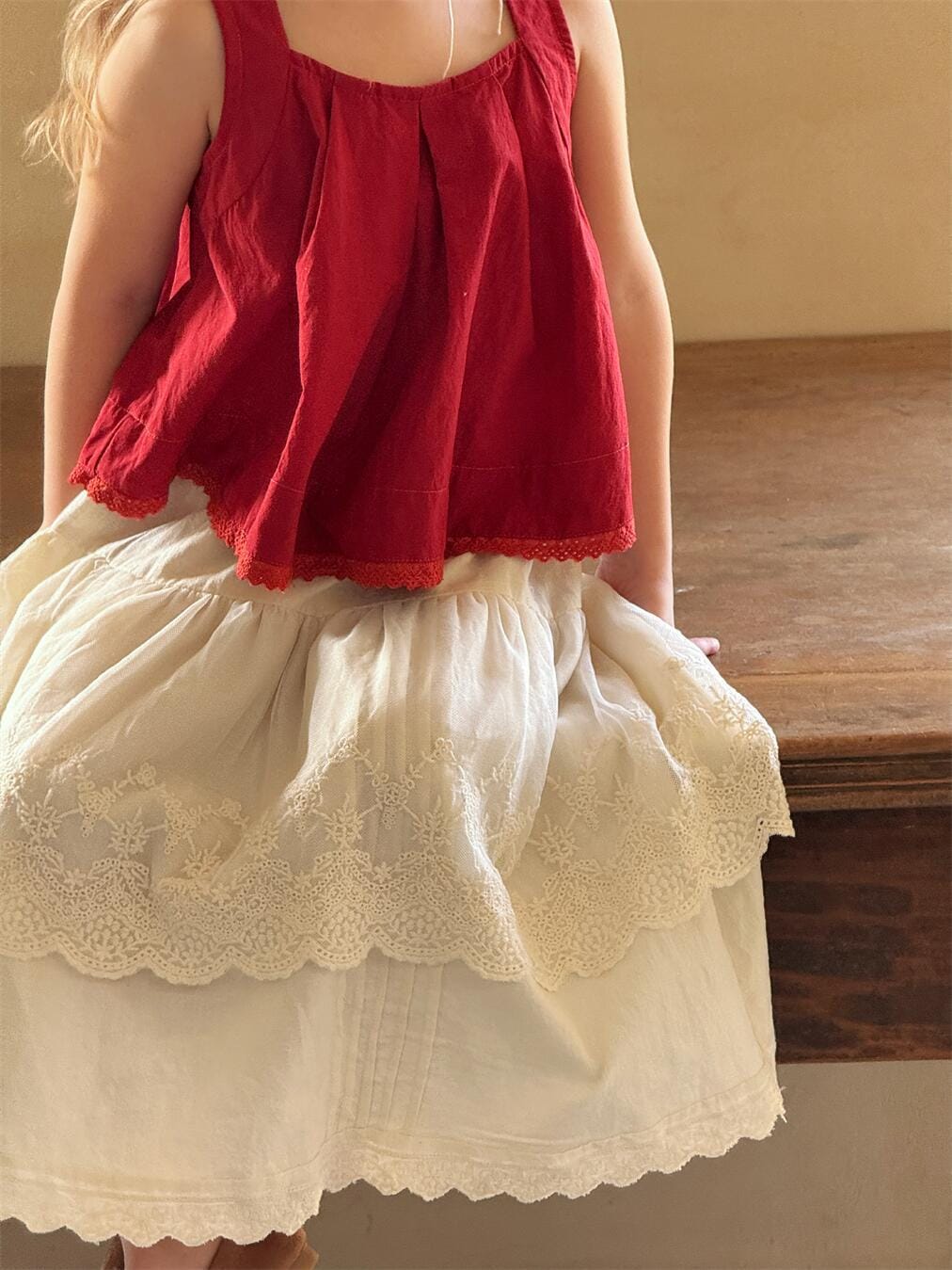 タンクトップ・キャミソール・ノースリーブトップス 裾レースタックノースリーブブラウス【mh0010234】