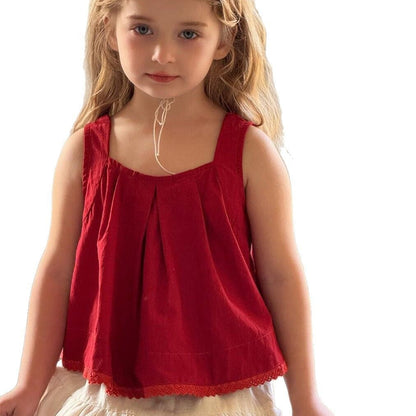 タンクトップ・キャミソール・ノースリーブトップス 裾レースタックノースリーブブラウス【mh0010234】